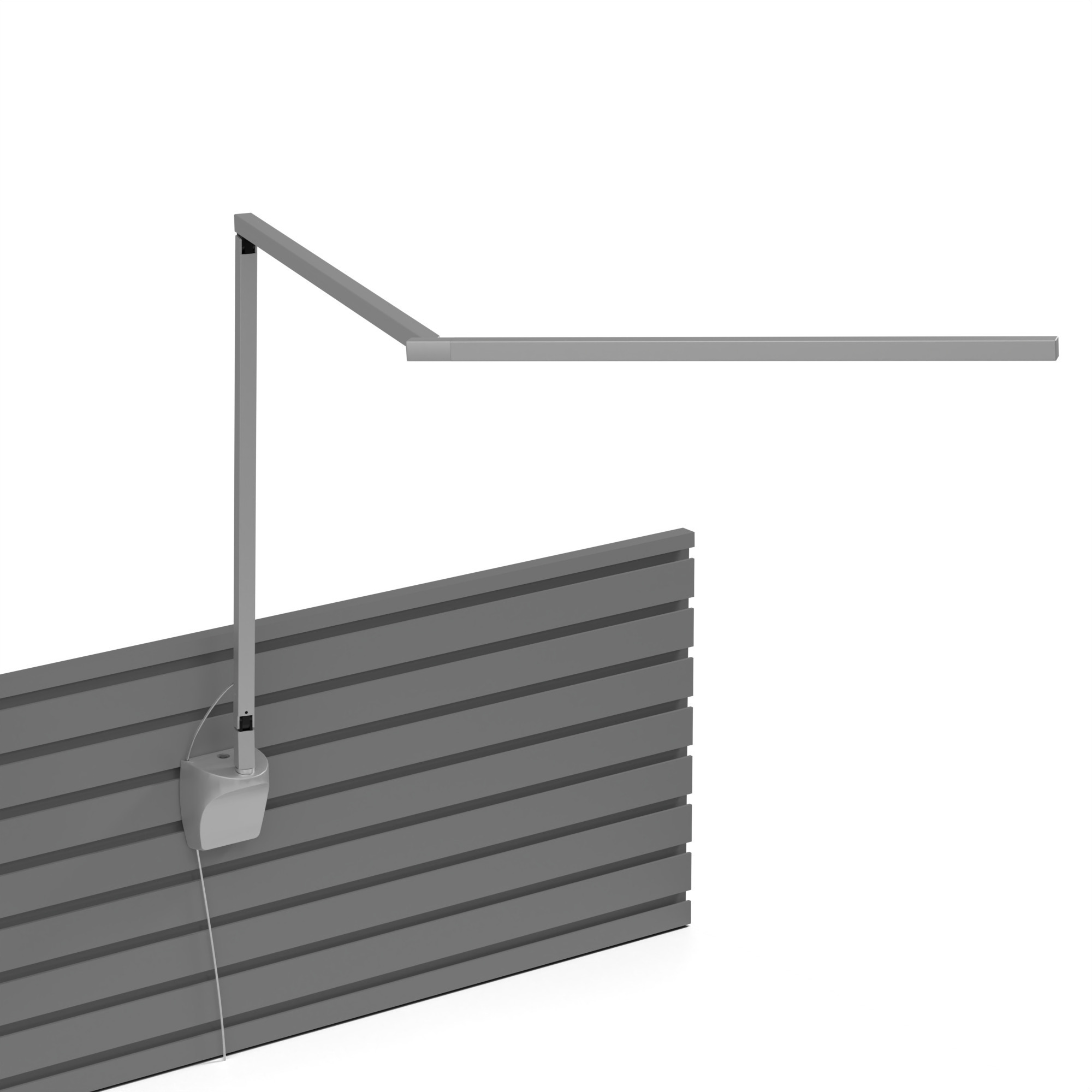 Z-Bar PRO Gen 4 Slatwall Mount Desk Lamp Wall Light in Silver